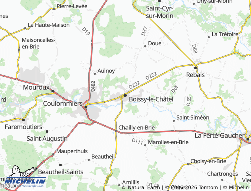 Mapa MICHELIN Boissy-le-Châtel - ViaMichelin