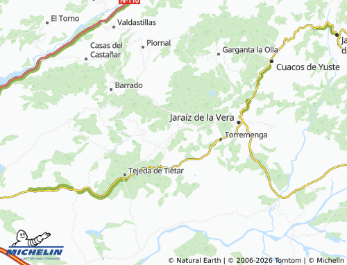 MICHELIN Pasarón de la Vera map - ViaMichelin