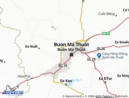 MICHELIN Cư Ê Bur map - ViaMichelin