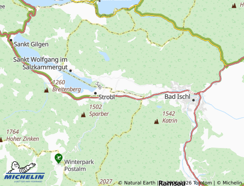 MICHELIN Aigen map - ViaMichelin