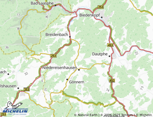 MICHELIN-Landkarte Quotshausen - ViaMichelin