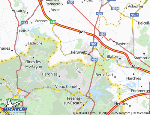 Carte MICHELIN Rengies - ViaMichelin