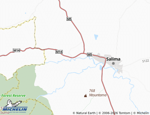 MICHELIN Mtonga map - ViaMichelin