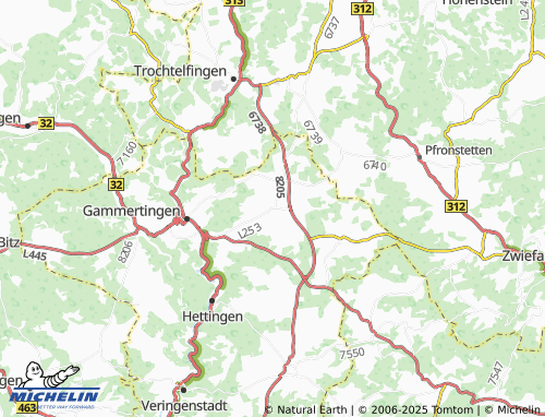 MICHELIN Feldhausen map - ViaMichelin