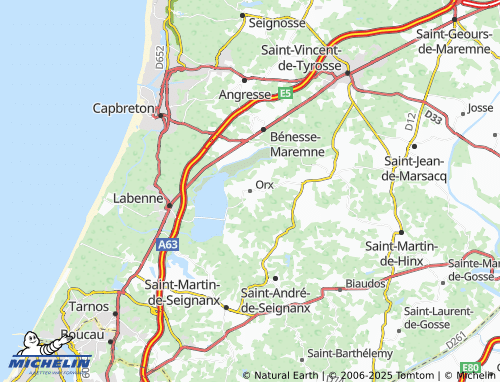 Mappa MICHELIN Orx - ViaMichelin
