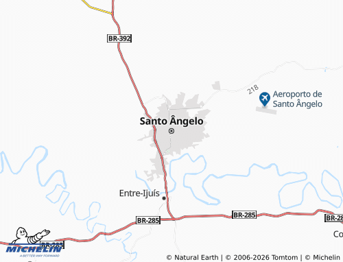 Mapa MICHELIN Santo Ângelo - ViaMichelin