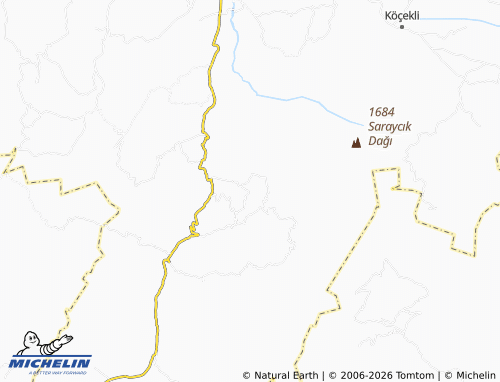 Mappa MICHELIN Dağbelören - ViaMichelin
