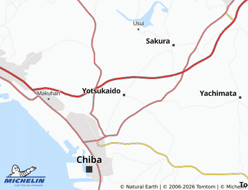 MICHELIN-Landkarte Yotsukaido - ViaMichelin