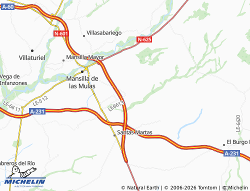 Mapa MICHELIN Reliegos - ViaMichelin