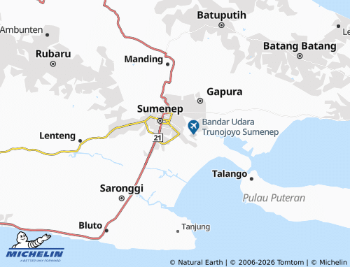 MICHELIN Pabian map - ViaMichelin