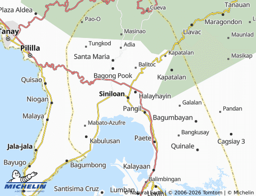 MICHELIN Pandeno map - ViaMichelin
