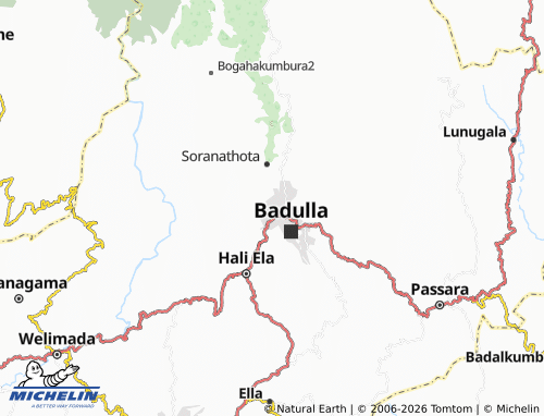 MICHELIN-Landkarte Badulla West - ViaMichelin