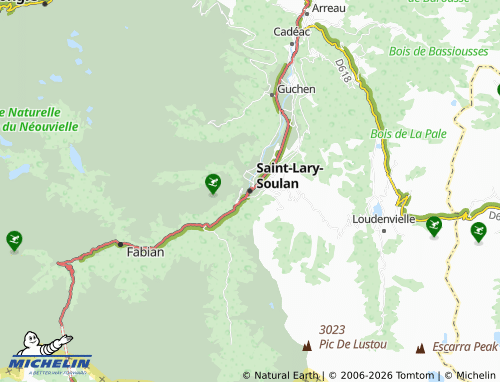 Carte MICHELIN Saint-Lary-Soulan - ViaMichelin