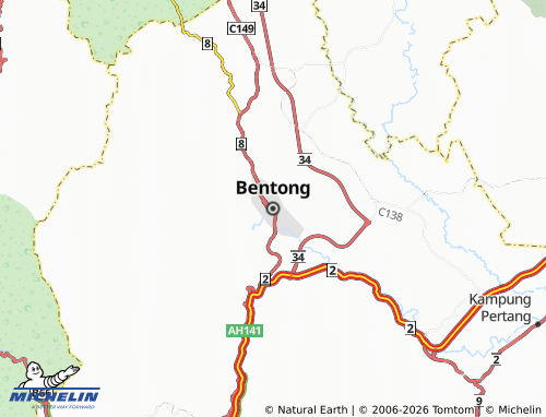 Mappa MICHELIN Bentong - ViaMichelin