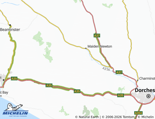 Carte MICHELIN Wynford Eagle - ViaMichelin