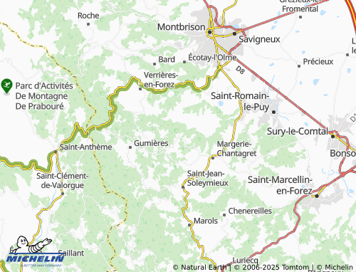 Mapa MICHELIN Lavieu - ViaMichelin