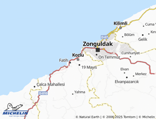 MICHELIN Kozlu map - ViaMichelin