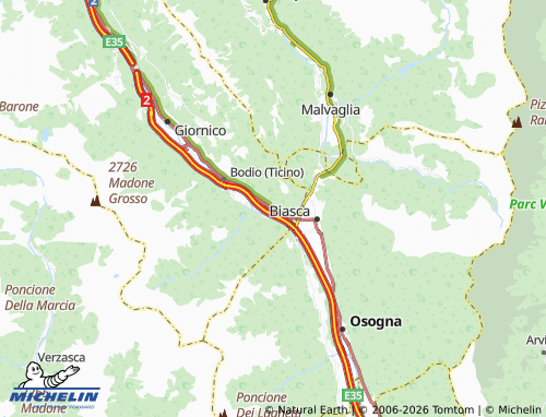 Mappa MICHELIN Pollegio - ViaMichelin