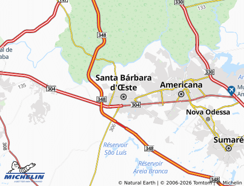 Mapa MICHELIN Vila Santana - ViaMichelin