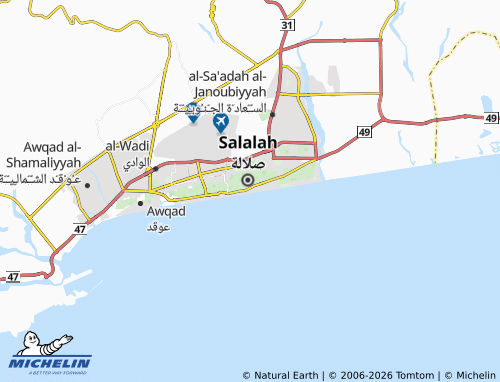 MICHELIN-Landkarte al-Baleed - ViaMichelin