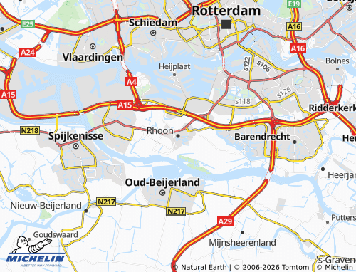 Mapa MICHELIN Rhoon - ViaMichelin