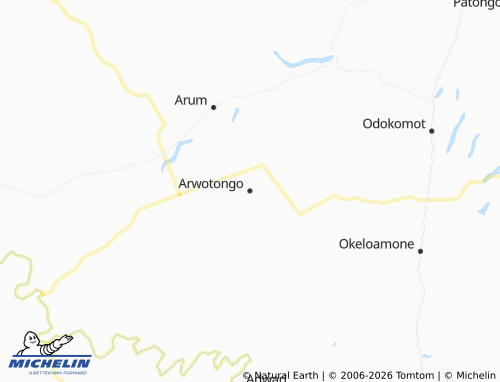 MICHELIN-Landkarte Arwotongo - ViaMichelin