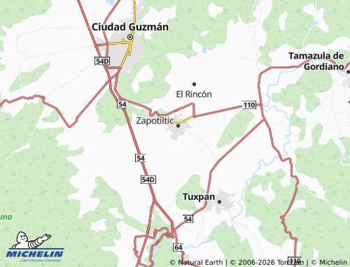 MICHELIN Proviposa map - ViaMichelin