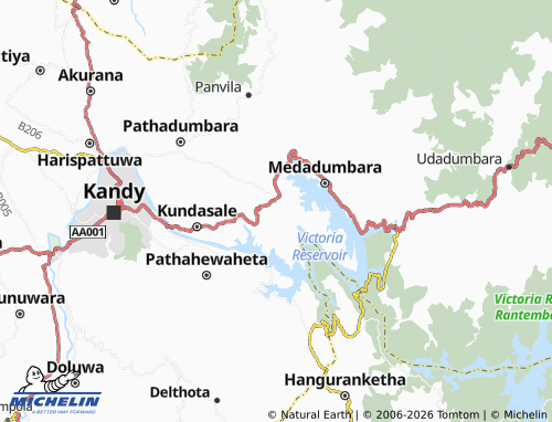 Kaart MICHELIN Diyabubula1 - ViaMichelin