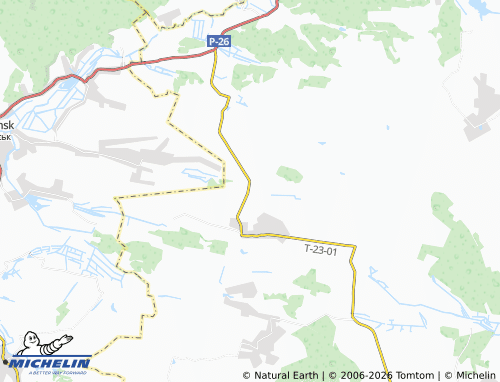 MICHELIN Mali Kaletyntsi map - ViaMichelin