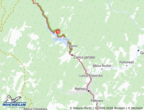 Mapa MICHELIN Lunca Jariștei - ViaMichelin