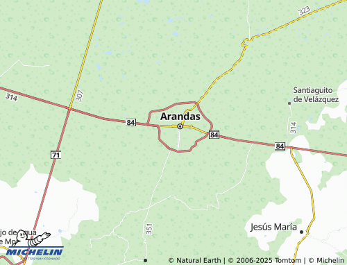 MICHELIN Jardines Santa María map - ViaMichelin
