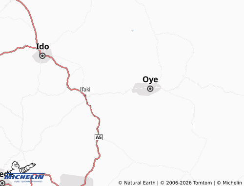 MICHELIN Ayegbaju map - ViaMichelin
