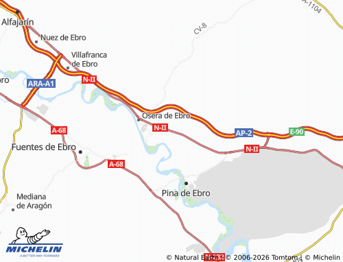 MICHELIN Monte Aguilar map - ViaMichelin