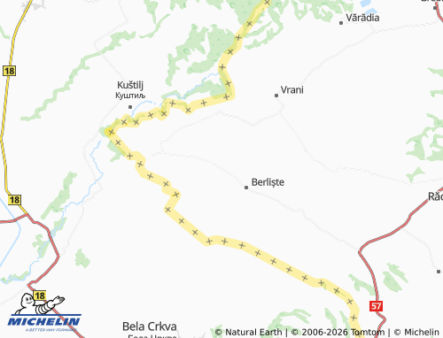 Mappa MICHELIN Milcoveni - ViaMichelin