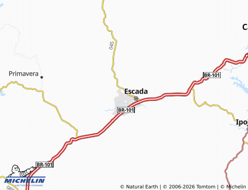 MICHELIN Santo Antônio map - ViaMichelin