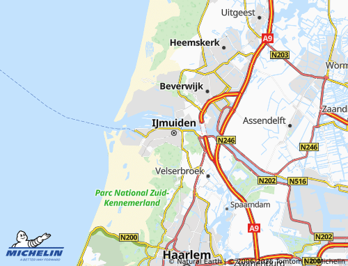 Kaart MICHELIN IJmuiden - ViaMichelin
