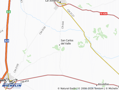 MICHELIN San Carlos del Valle map - ViaMichelin
