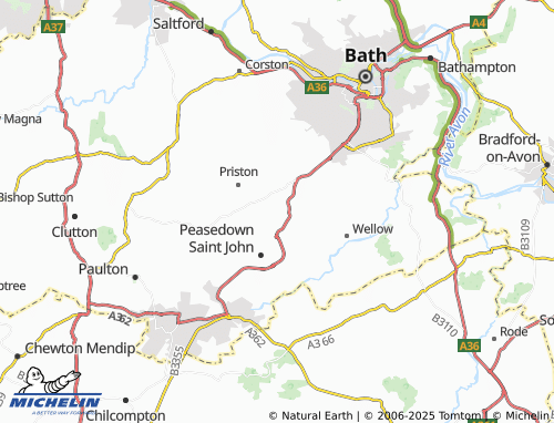 Carte MICHELIN Dunkerton - ViaMichelin