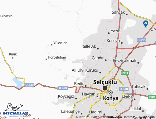 MICHELIN Sarıcalar map - ViaMichelin