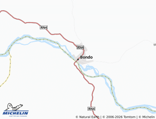 MICHELIN Bondo map - ViaMichelin