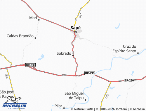 Mapa MICHELIN Sobrado - ViaMichelin