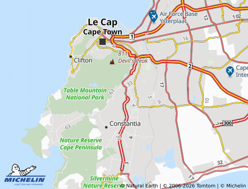 Mapa MICHELIN Bishopscourt - ViaMichelin