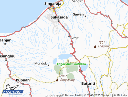 MICHELIN Wanagiri map - ViaMichelin