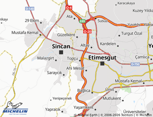 Mappa MICHELIN Atakent - ViaMichelin