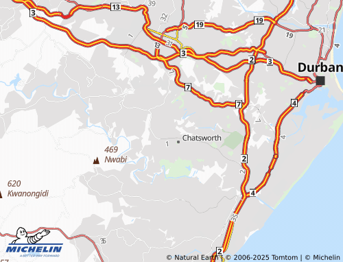 MICHELIN Bottlebrush map - ViaMichelin