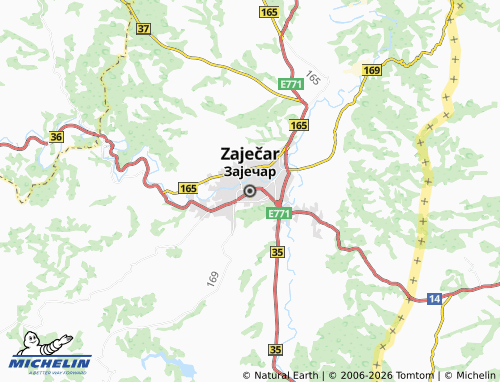 Mapa MICHELIN Zaječar - ViaMichelin