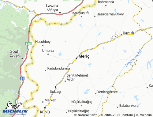MICHELIN Meriç map - ViaMichelin
