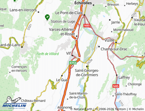 MICHELIN Vif map - ViaMichelin