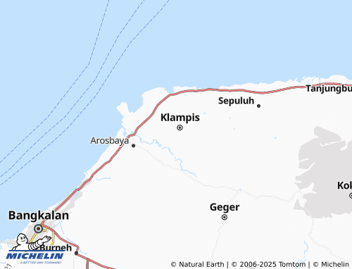 MICHELIN Bantean map - ViaMichelin