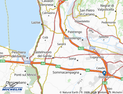 MICHELIN Sandrà map - ViaMichelin
